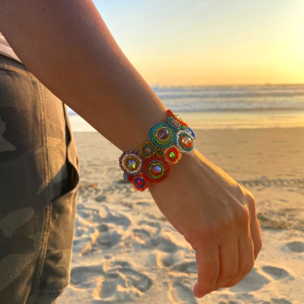 Beaded bracelet handmade in Guatemala